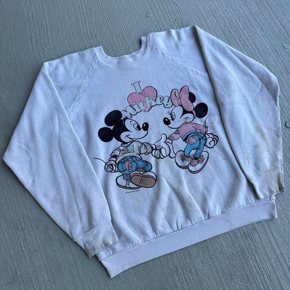 Vintage 80s Disney Mickey & Minnie Mouse Sweatshirt